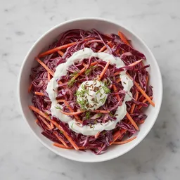 Red Cabbage Slaw With Yogurt