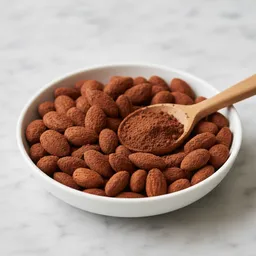 Roasted Almonds With Unsweetened Cocoa Powder