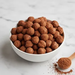 Crunchy Roasted Chickpeas Coated In Natural Cocoa Powder, Without Sugar