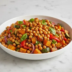 Roasted Vegetable And Chickpea Salad