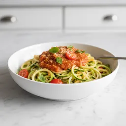 Zucchini Noodles With Low-sugar Tomato Sauce