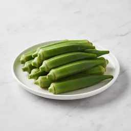 Steamed Okra Pods