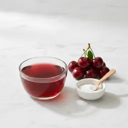 Cherry Juice Diluted And Sweetened With Stevia
