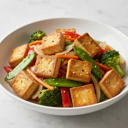 Tofu Stir-fried With Non-starchy Vegetables In Light, Low-sugar Sauce