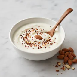 Unsweetened Almond-based Yogurt With Chili Flakes