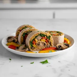 Vegan Mushroom And Bell Pepper Roll