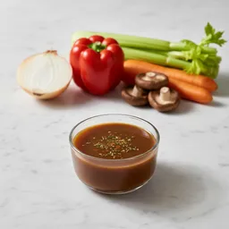 Reduced Vegetable Broth Sauce (unsalted, With Herbs And Spices)