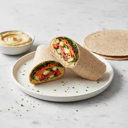 Vegetable And Hummus Wrap (whole Wheat Tortilla)