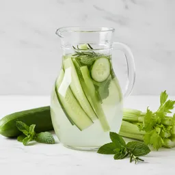 Cucumber, Celery, And Herb Infused Water