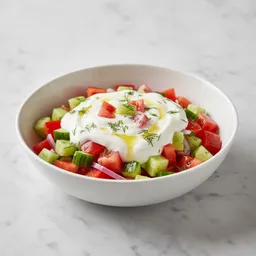 Vegetable Salad With Natural Yogurt