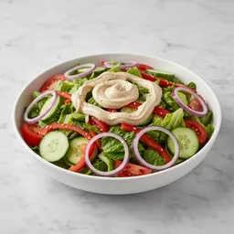 Vegetable Salad With Tahini Paste