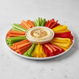 Raw Vegetable Sticks With Hummus Dip
