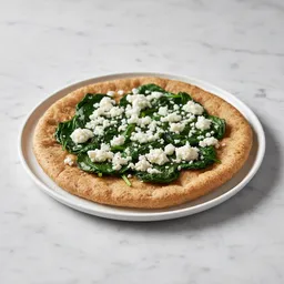 Whole Grain Flatbread With Spinach And Feta Cheese
