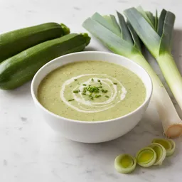 Zucchini And Leek Pureed Soup