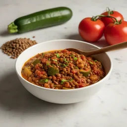 Zucchini, Lentil, And Tomato Stew