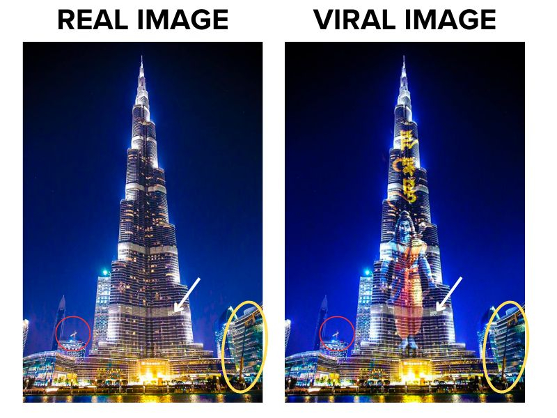 Fact Check: No, Burj Khalifa In Dubai Did Not Feature Lord Ram's Photo On January 22