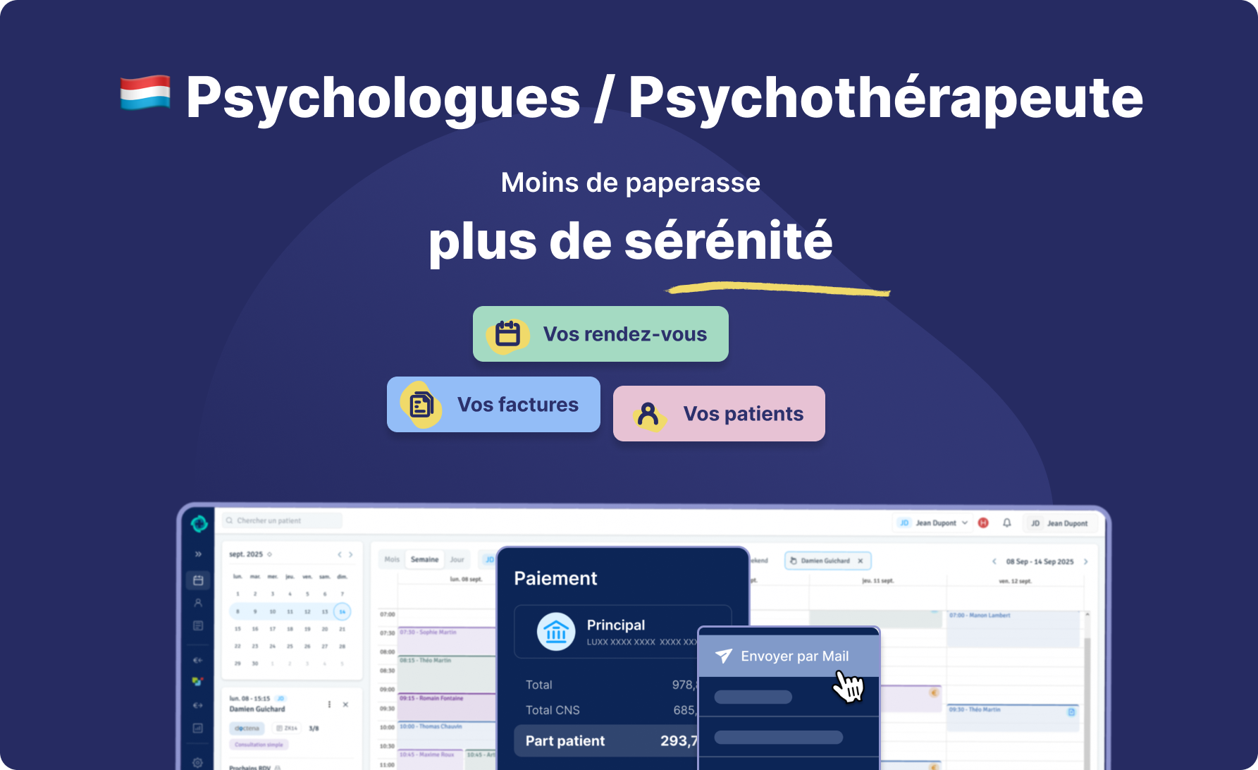 Logicare est désormais compatible avec les psychologues et psychothérapeutes du Luxembourg