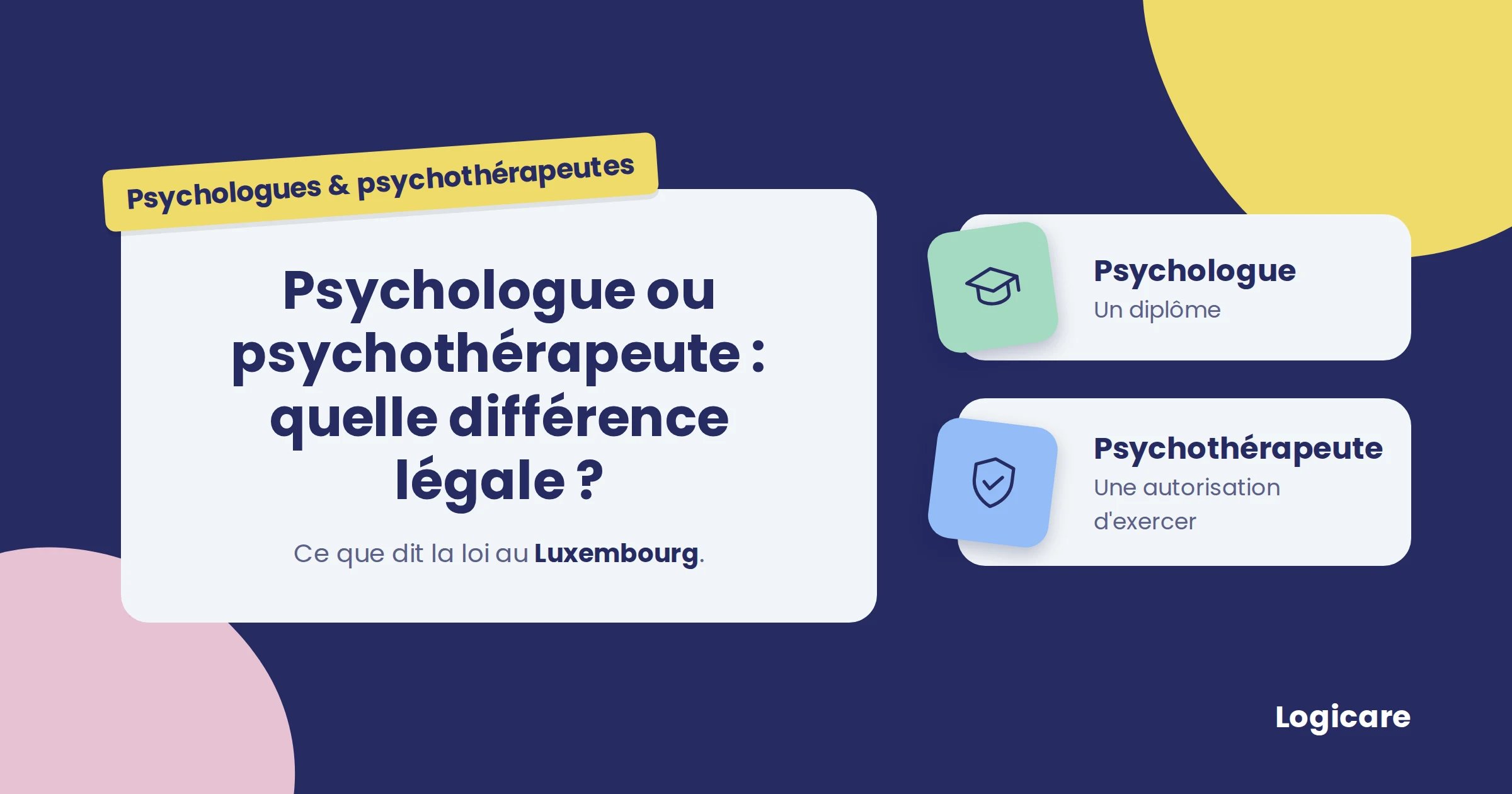 Psychologue ou psychothérapeute au Luxembourg : quelle différence légale ?