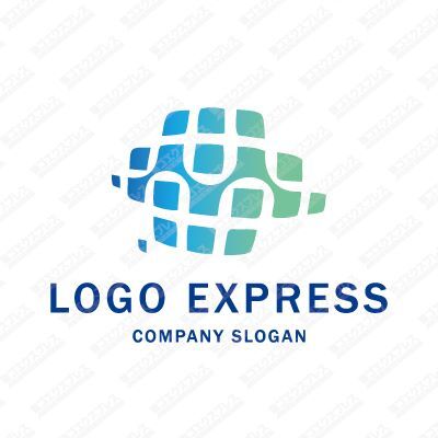 Logo Monde Numérique Connecté - croissance et moderne