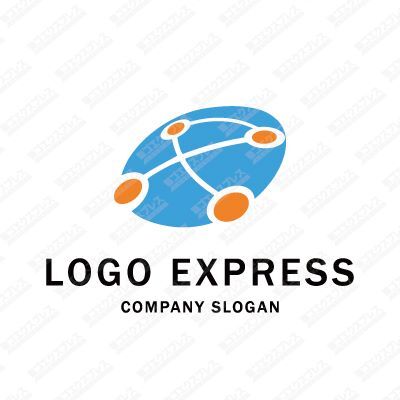 Logo Globe Connecté - collaboration et moderne