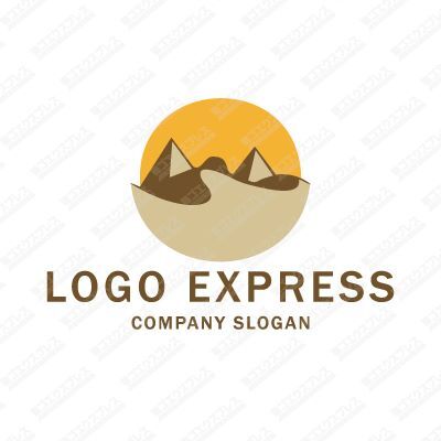 Logo Désert et Pyramides - naturel et lumineux
