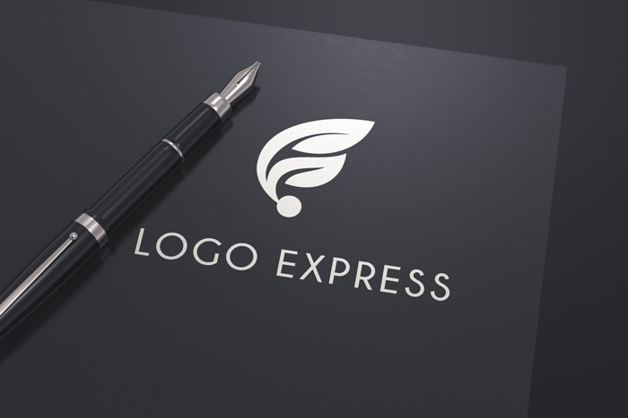Miniature 2 de Logo e et feuille