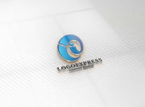 Miniature 13 de Logo bleu avec les motifs e et personne