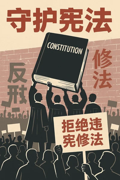 Over 2,000 Rally Against Constitutional Court Reform, Ex-Judge Calls It Unconstitutional