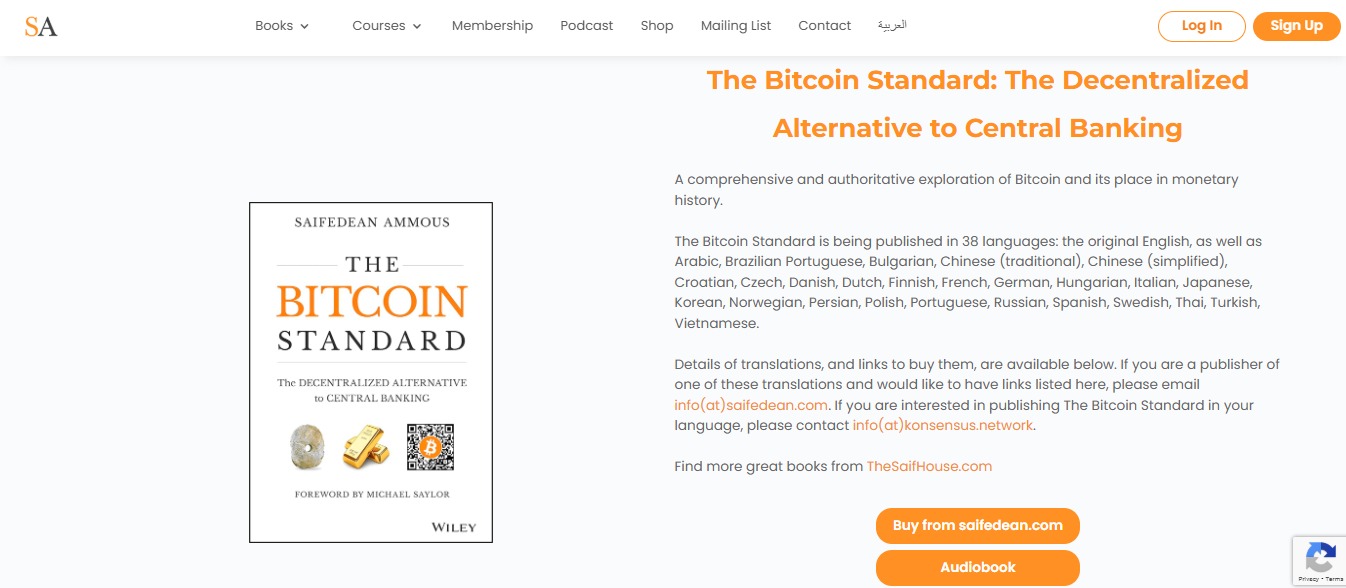 The Bitcoin Standard - Best Bitcoin Books
