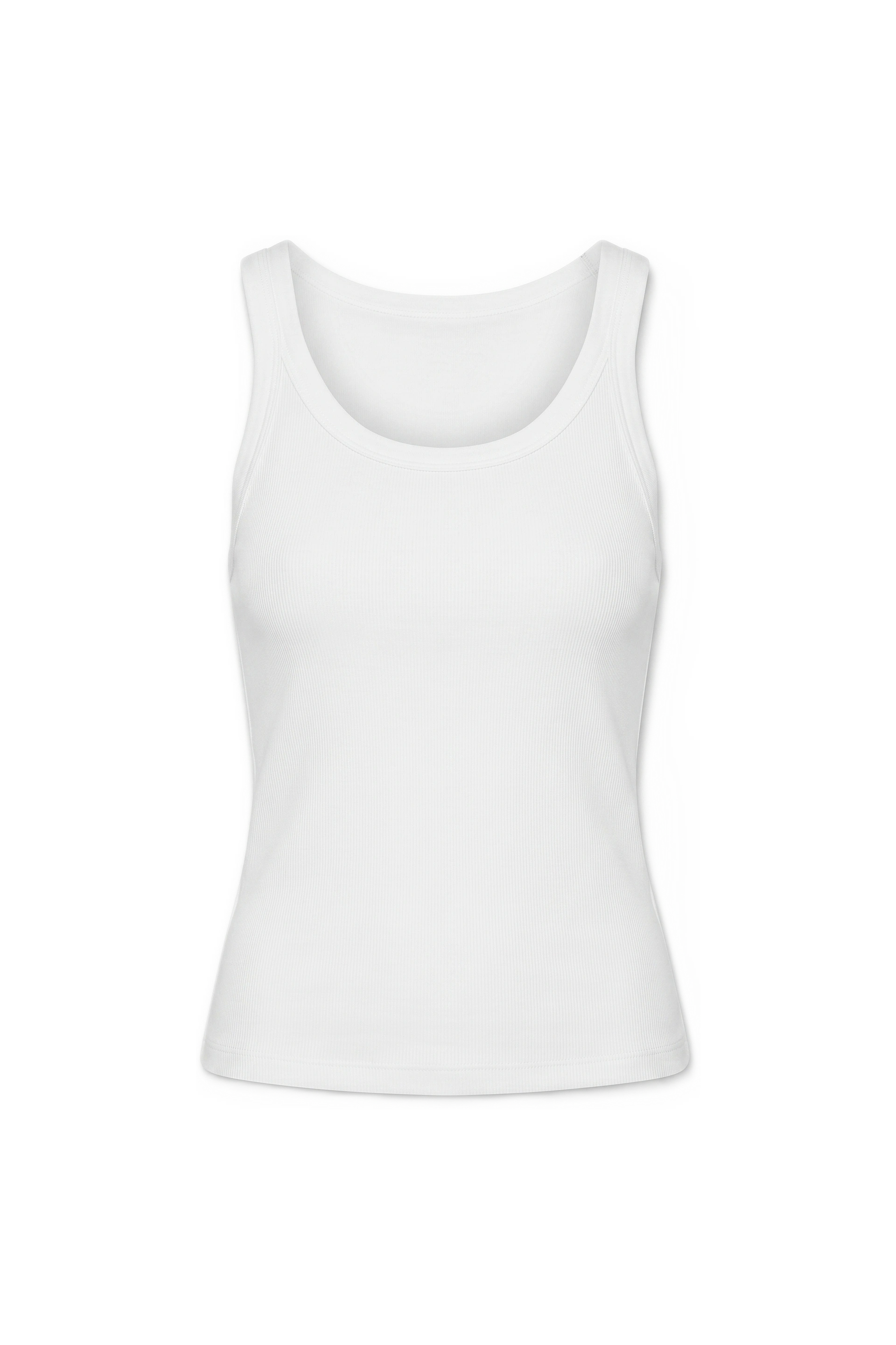 Structured Corded Jersey Shell Top