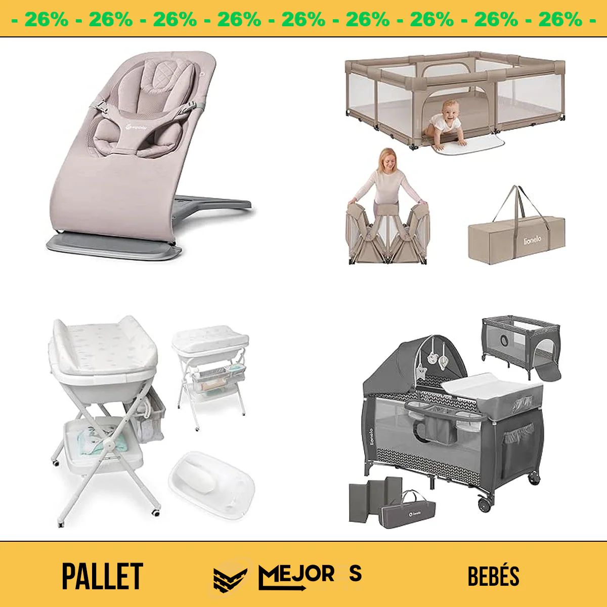 Pallet de 18 Items Sin Revisar, Bebes, Lote #10228335