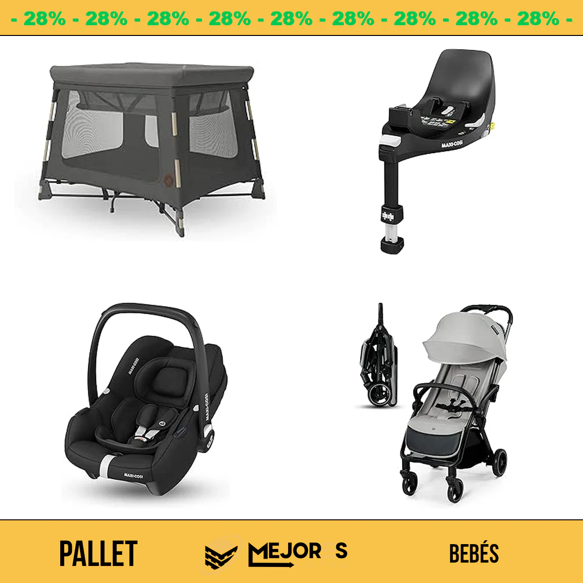 Pallet de 28 Items Sin Revisar, Bebes, Lote #10228497