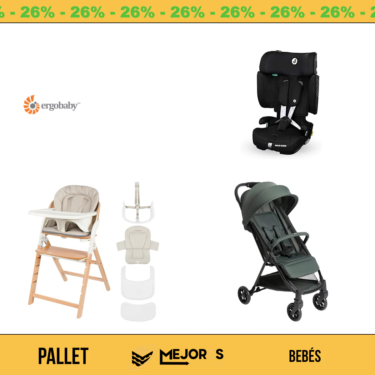 Pallet de 17 Items Sin Revisar, Bebes, Lote #10229849