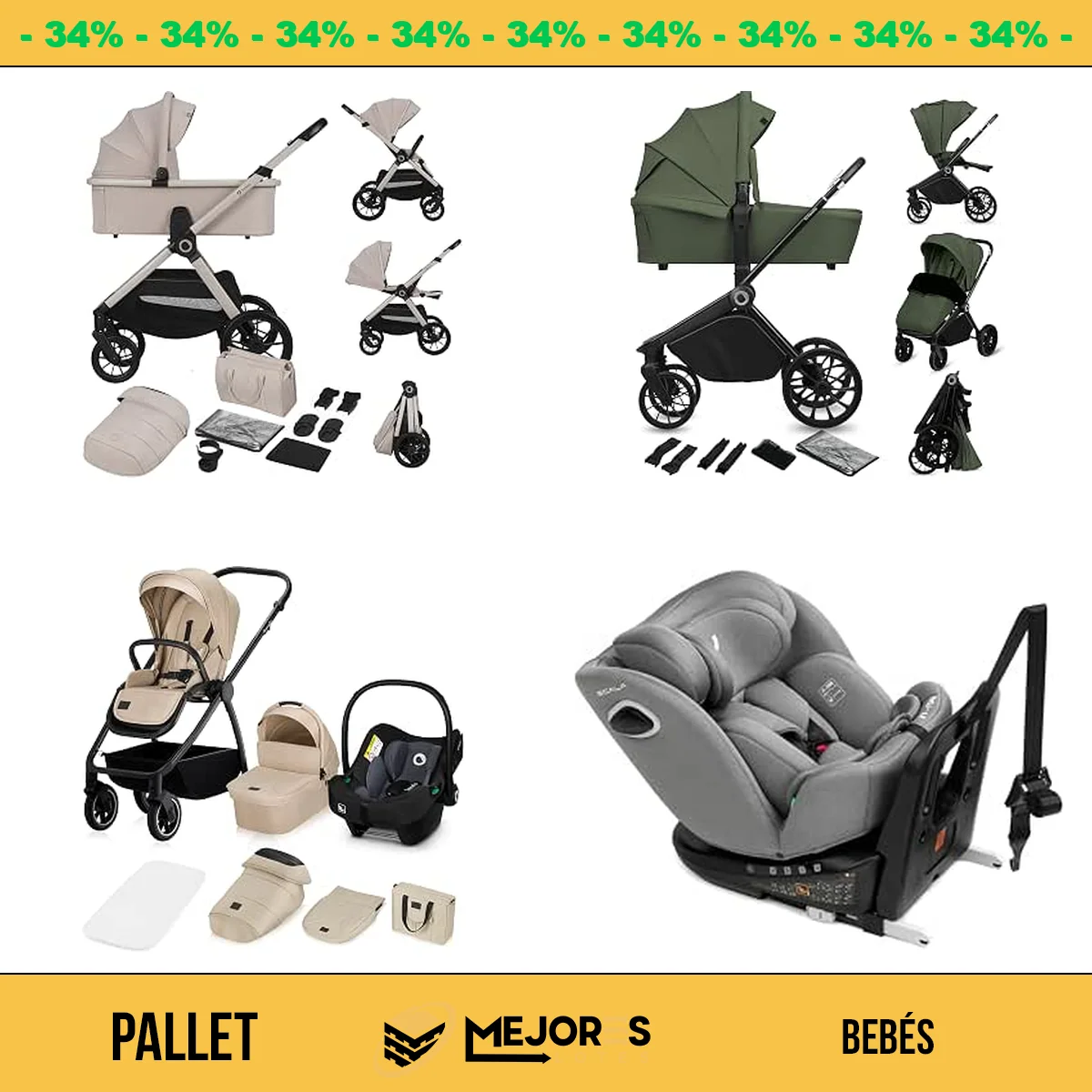 Pallet de 6 Items Sin Revisar, Bebes, Lote #10241275