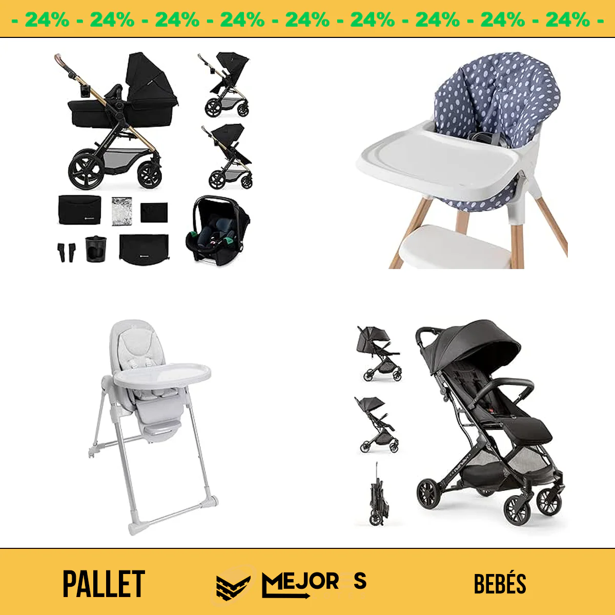 Pallet de 12 Items Sin Revisar, Bebes, Lote #BB6