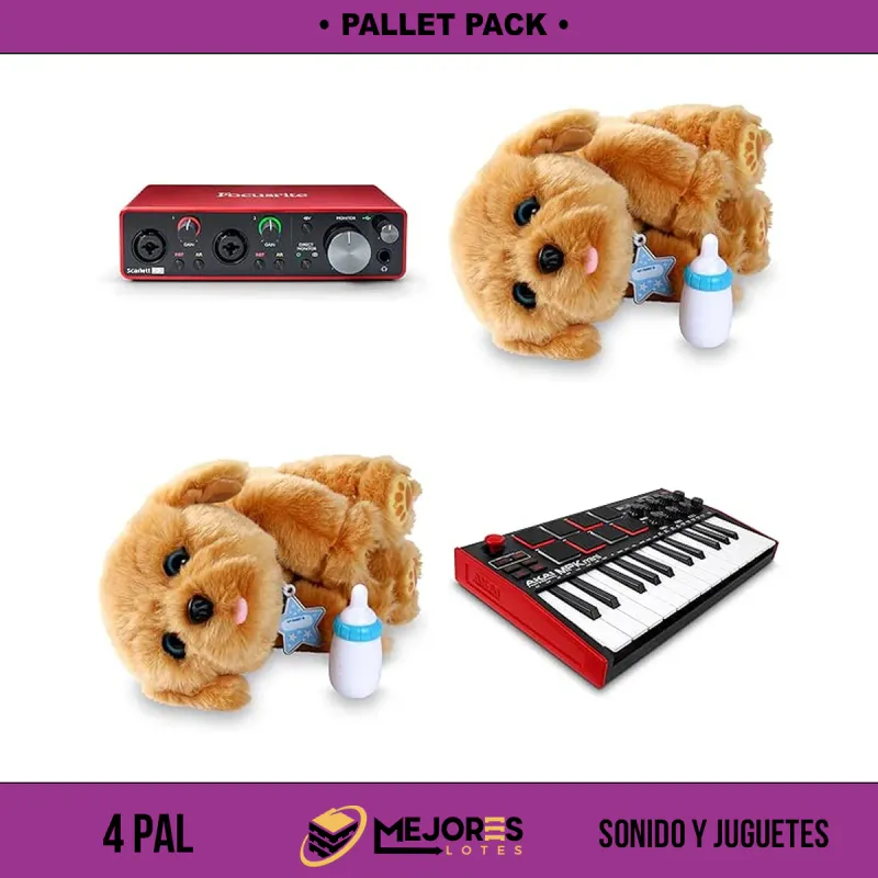 Pallet Pack de 860 Items Sin Revisar, Sonido y Juguetes, Lote #S141860