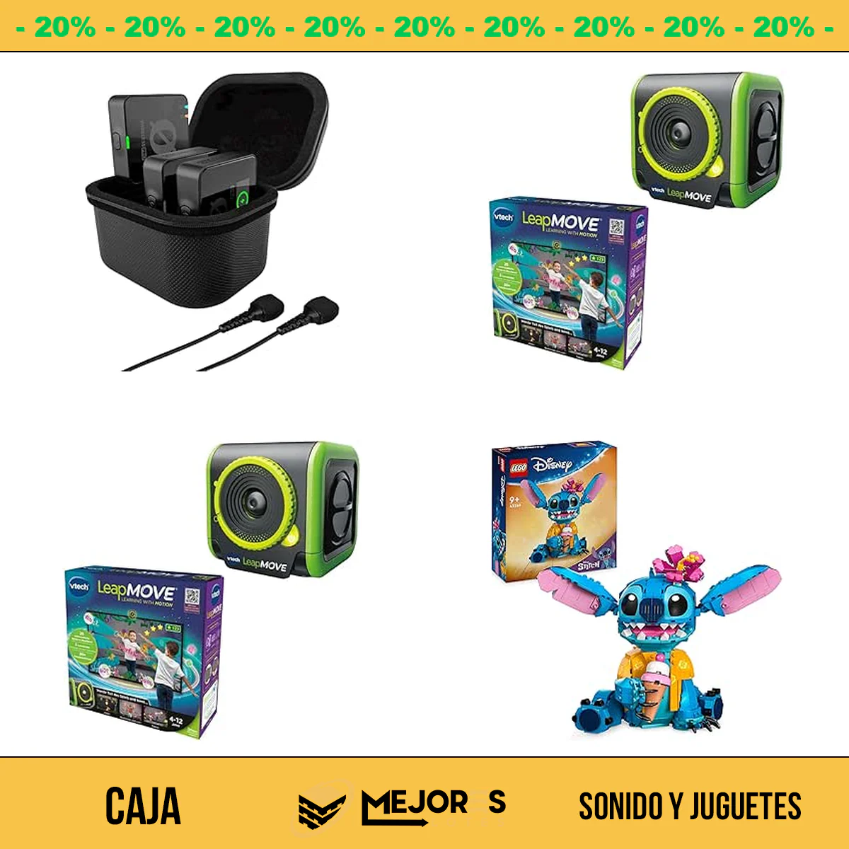 Caja de 20 Items Sin Revisar, Sonido y Juguetes, Lote #spN00I7jkLm