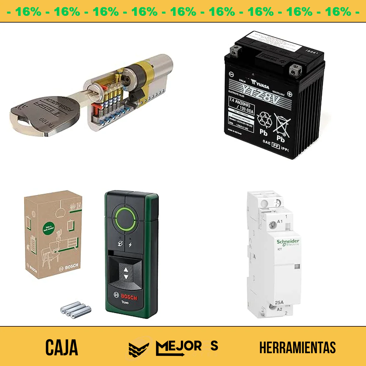 Caja de 46 Items Sin Revisar, Herramientas, Lote #spW84m7301b