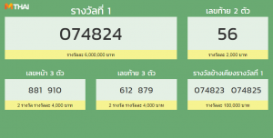 ตรวจสลากกินแบ่งรัฐบาล 16 กุมภาพันธ์ 2562