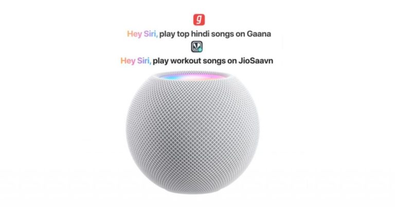 JioSaavn And Gaana Music Streaming Now Available On Apple HomePod Mini In India