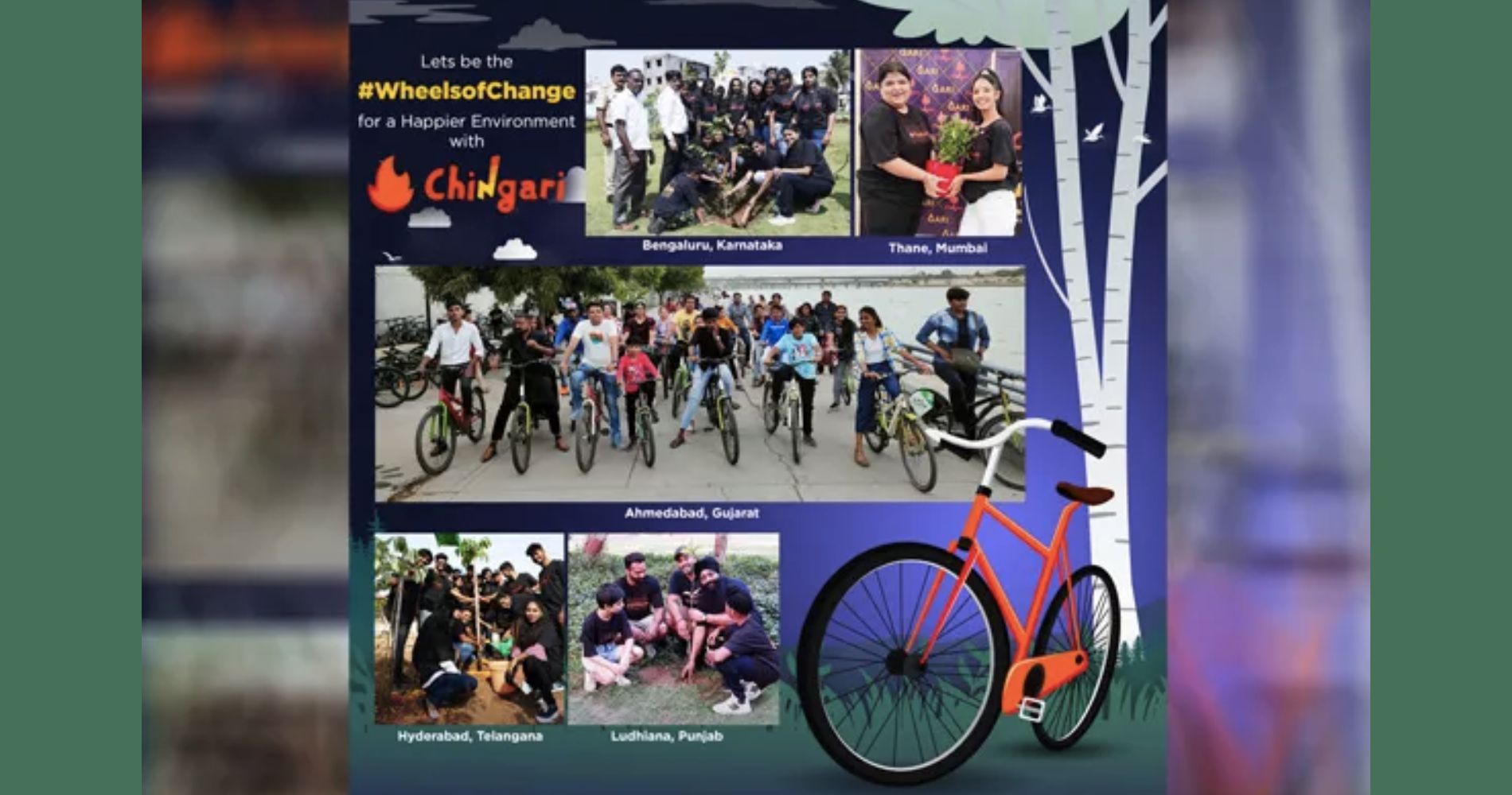 Chingari Creators contributed to the mega campaign #WheelsofChange