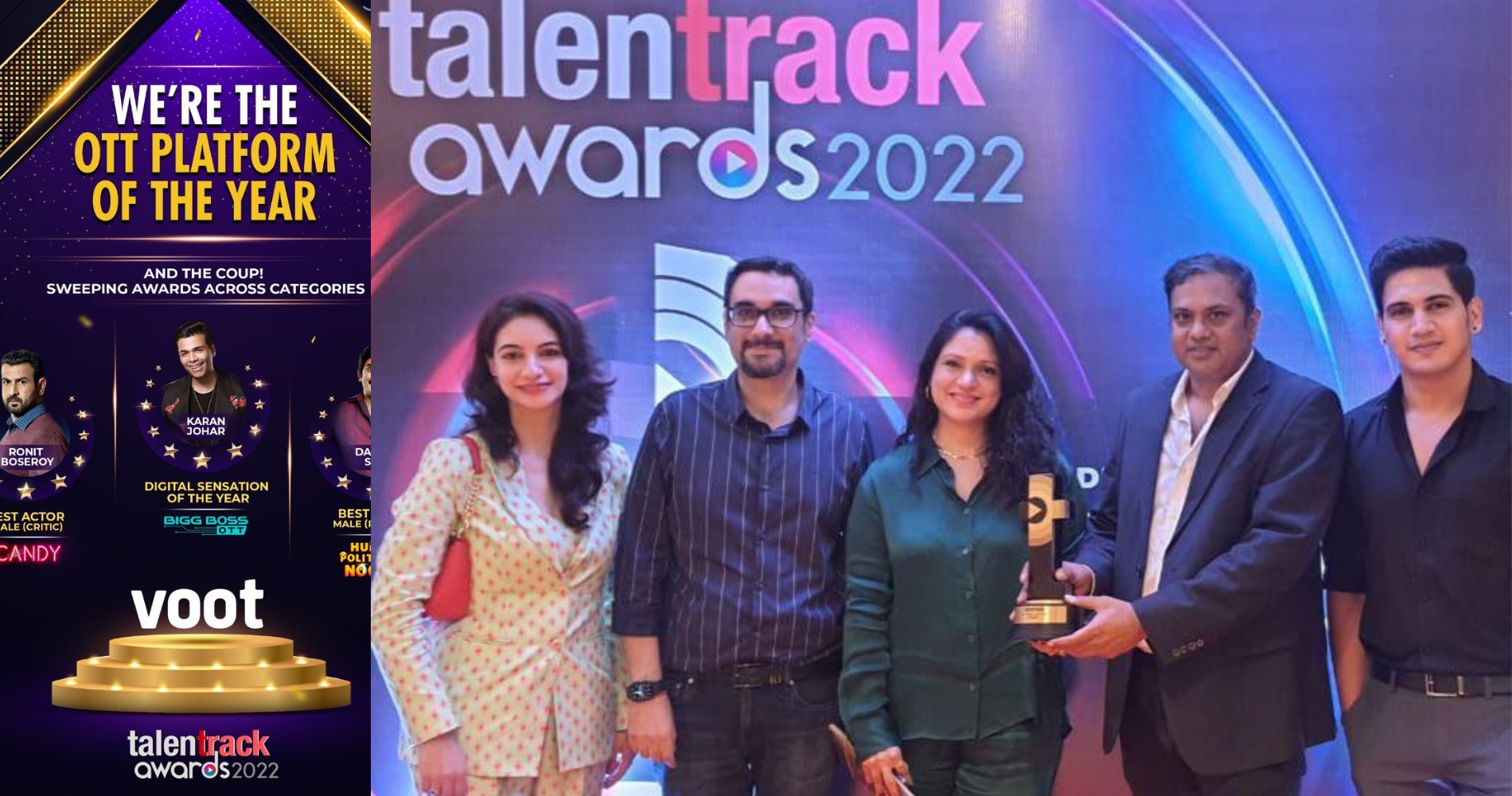 Voot wins big at Talent Track Awards; takes home ‘OTT Platform of the Year’