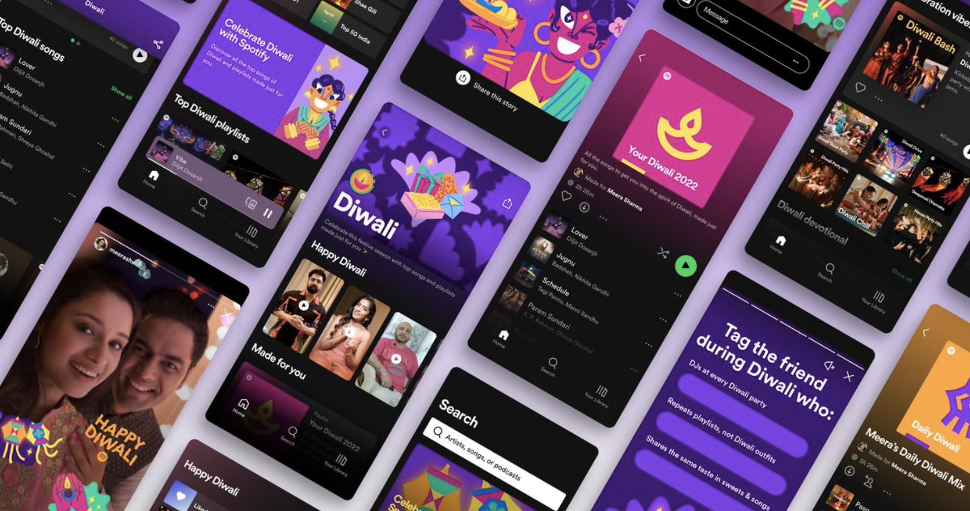 Spotify has debuted a new Diwali hub