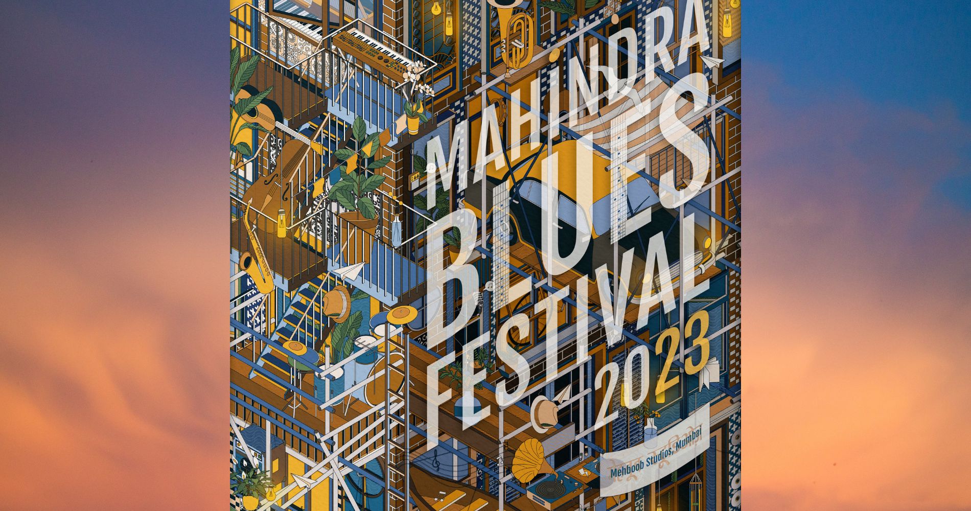 The Mahindra Blues Festival poster goes digital, Artist Aashti Miller