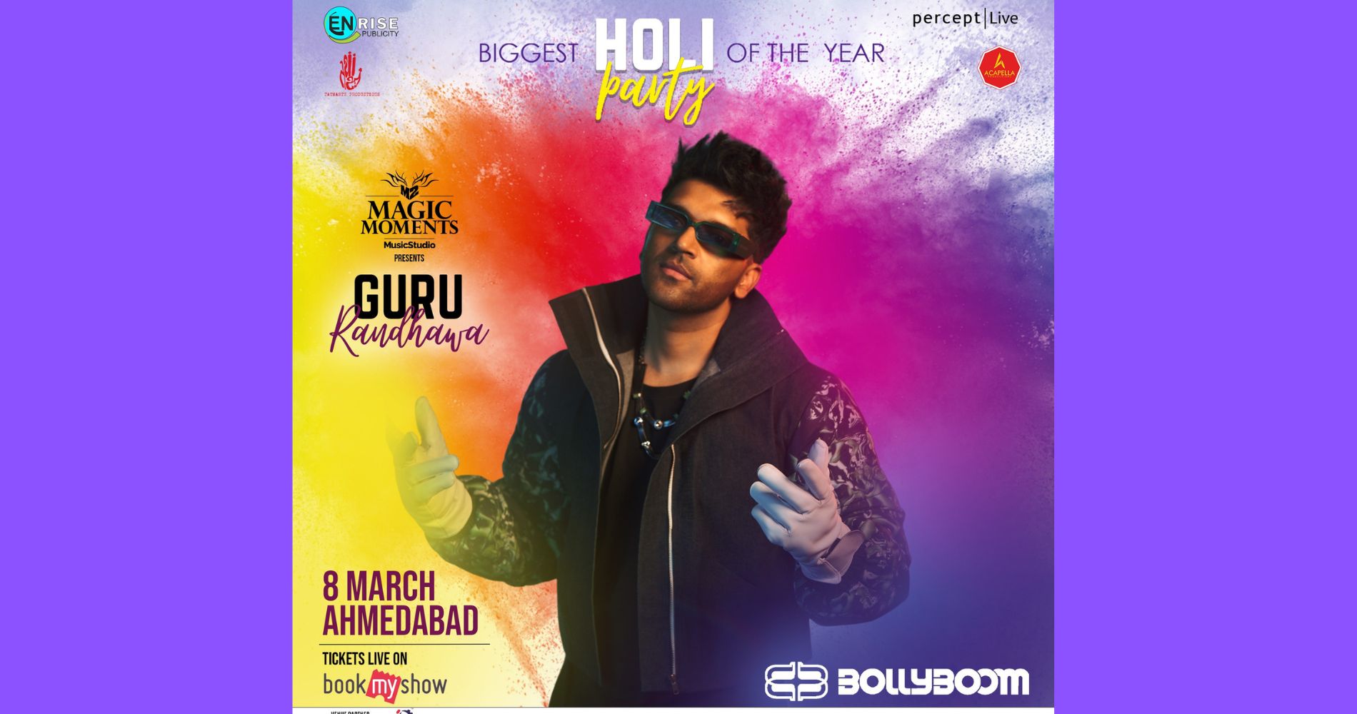 Percept Live unveils ‘Bollyboom’s Biggest Holi Party with Guru Randhawa’