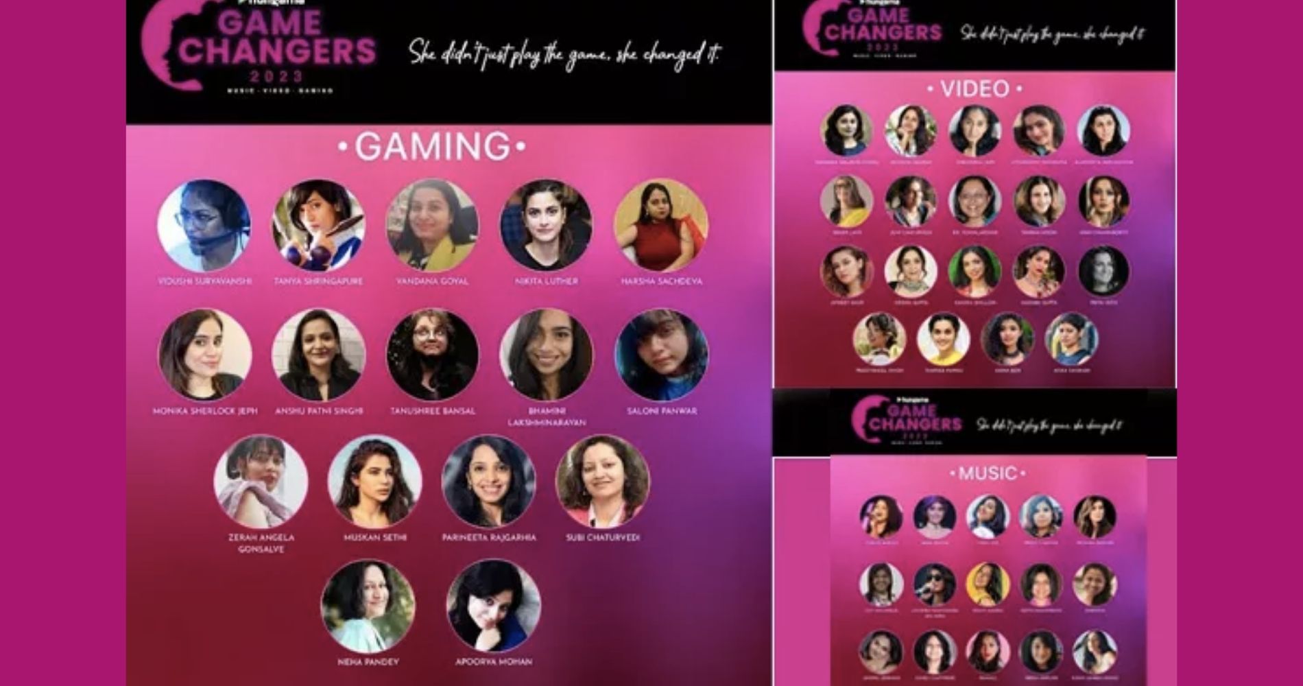 Hungama Digital Unveils It's List Of 50 Women Game Changers 2023