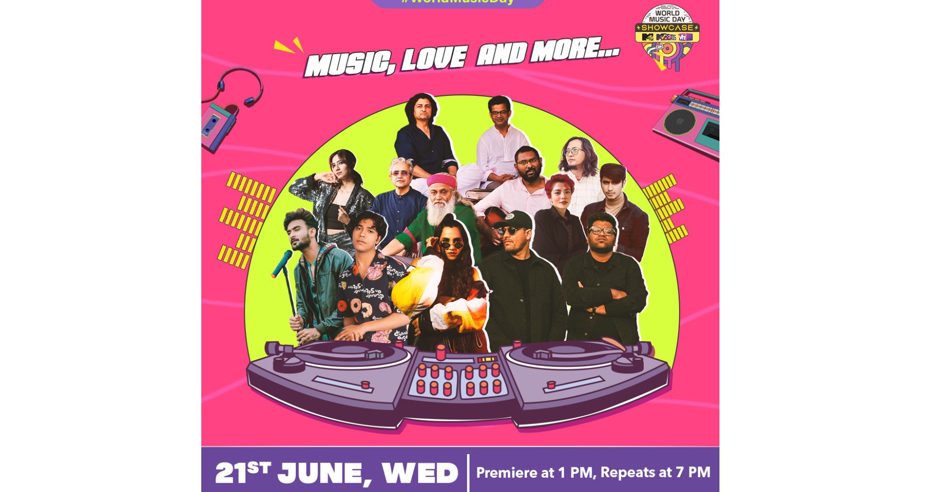 MTV Beats And Vh1 Bring Your Favourite Indie And Global Artists Together With - ‘World Music Day – Showcase’