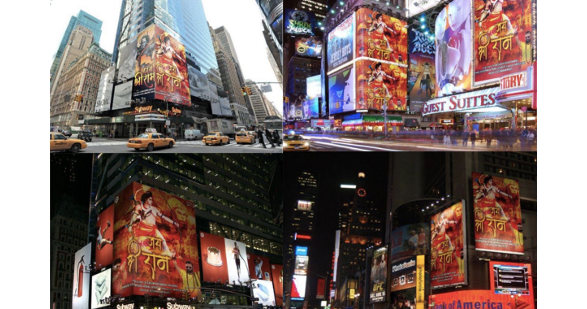 Jai Shri Ram' Makes History As The First Devotional Song To Illuminate New York's Times Square