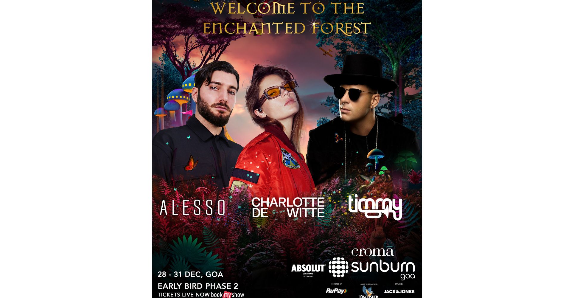 Sunburn Goa 2023 Announces Star-Studded Lineup with Alesso, Timmy Trumpet, And Charlotte De Witte As Headliners