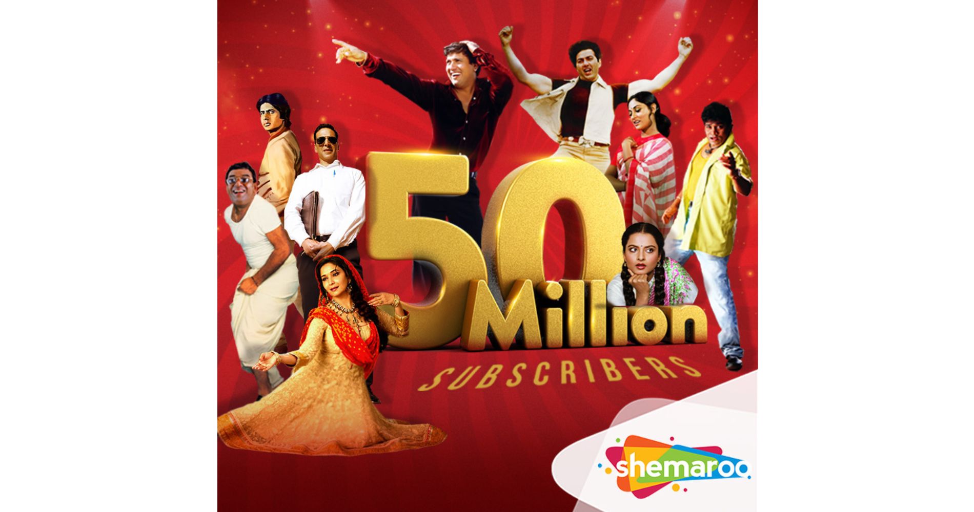 Shemaroo Entertainment's YouTube Channel Crosses 50 Million Subscribers